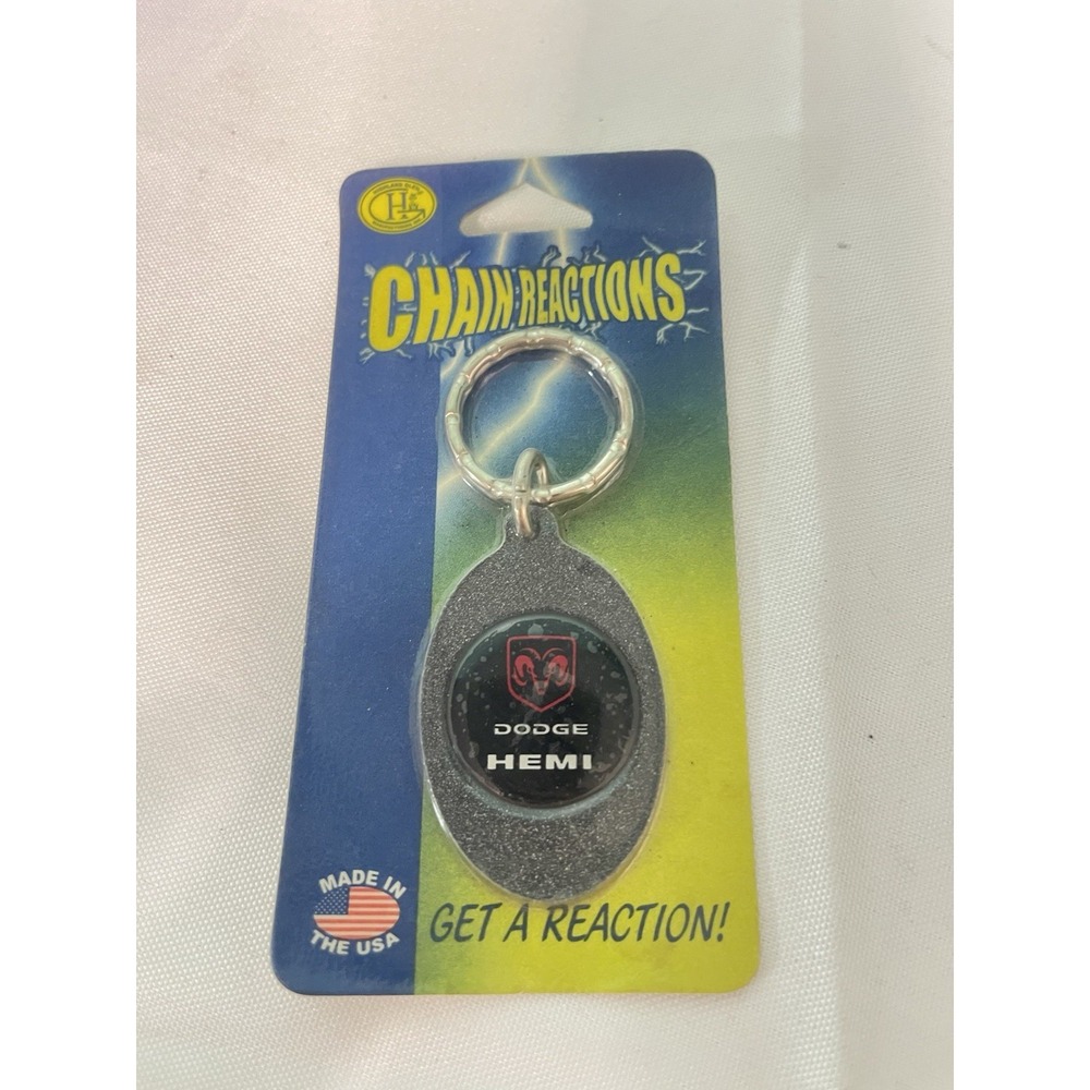 Vintage Dodge Hemi Keychain NOS‎ New In Package - Get A Reaction!
